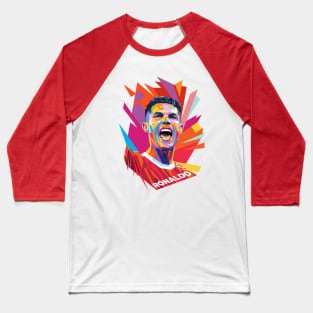 Cristiano Ronaldo 7 Pop Art #2 Baseball T-Shirt